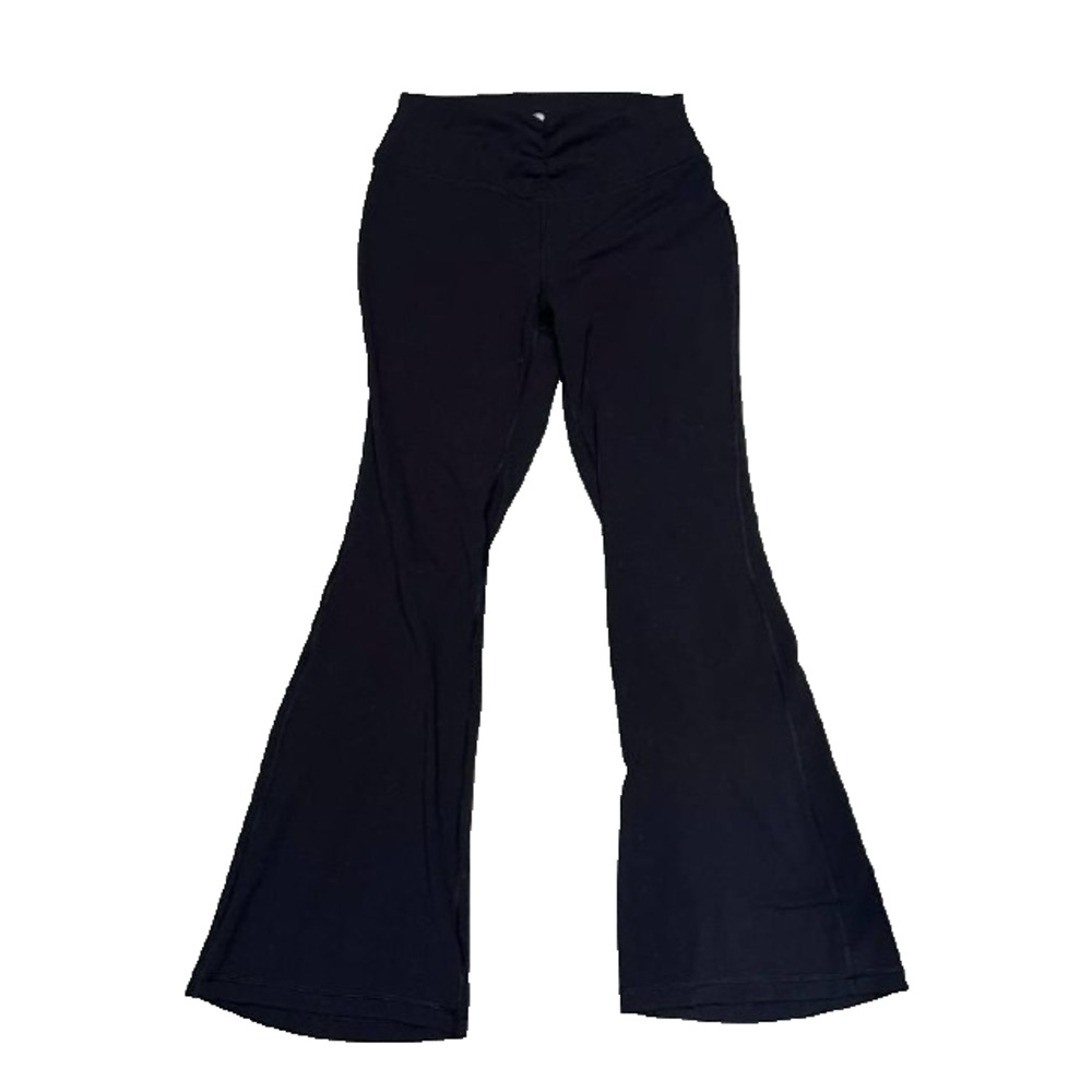 Yogalicious High Waist Y2K flare Proof Boot Cut Yoga Pants Black XL A006362 - Picture 4 of 10